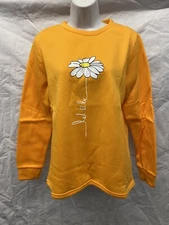 C.O.Z.Y  Pullover Orange Daisy Let it Be • Size Medium