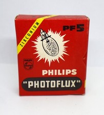 Lot 2 anciennes boîtes avec 9 ampoules flash Philips Photoflux PF5