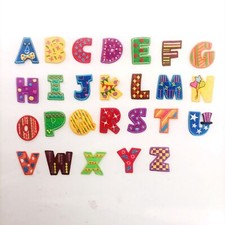 LETTERS ABC ALPHABET PATCH IRON SEW IRON ON C065