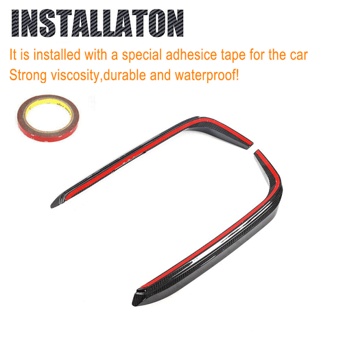2x Carbon Front Flossen Flaps Splitter Passt für Alfa Romeo Giulia Sport 2016-21 - Picture 11 of 13