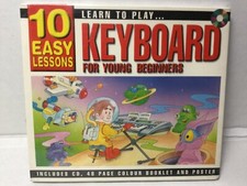 SEALED Learn to Play KEYBOARD for Beginners Audio CD, Coloring Booklet, Poster