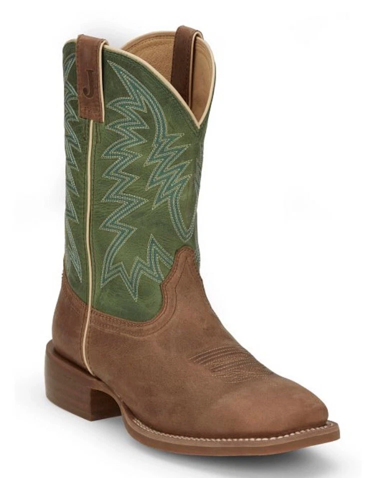 Justin Pascoe Bottes western en autruche pour homme Bout