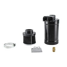 Universal Top Loader Billet Oil Catch Can Dual -10AN Port LSX NEW.