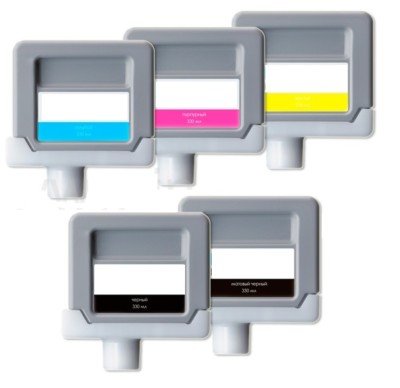 Tinte für Canon iPF810 iPF815 iPF825 / PFI-303 MBK BK C M Y INK Cartridges 330ml