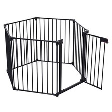 150" Adjustable Safety Gate 6 Panels Play Yard Doorways prohibited area fence