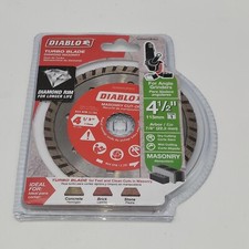 NEW FREUD DIABLO DMADST0450 MASONARY DIAMOND SEGMENTED 4.5" SAW BLADE CUT OFF