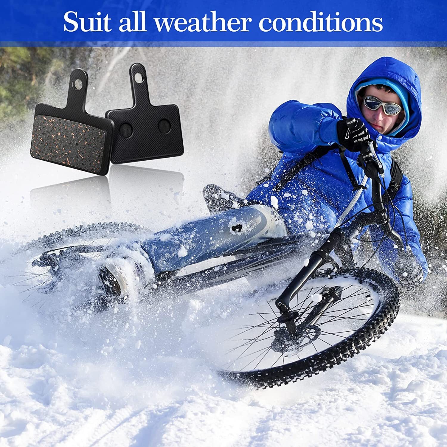 Fahrrad Bremsbeläge 4 Paar - Semi-Metallic Für Shimano B01S B03S B05S