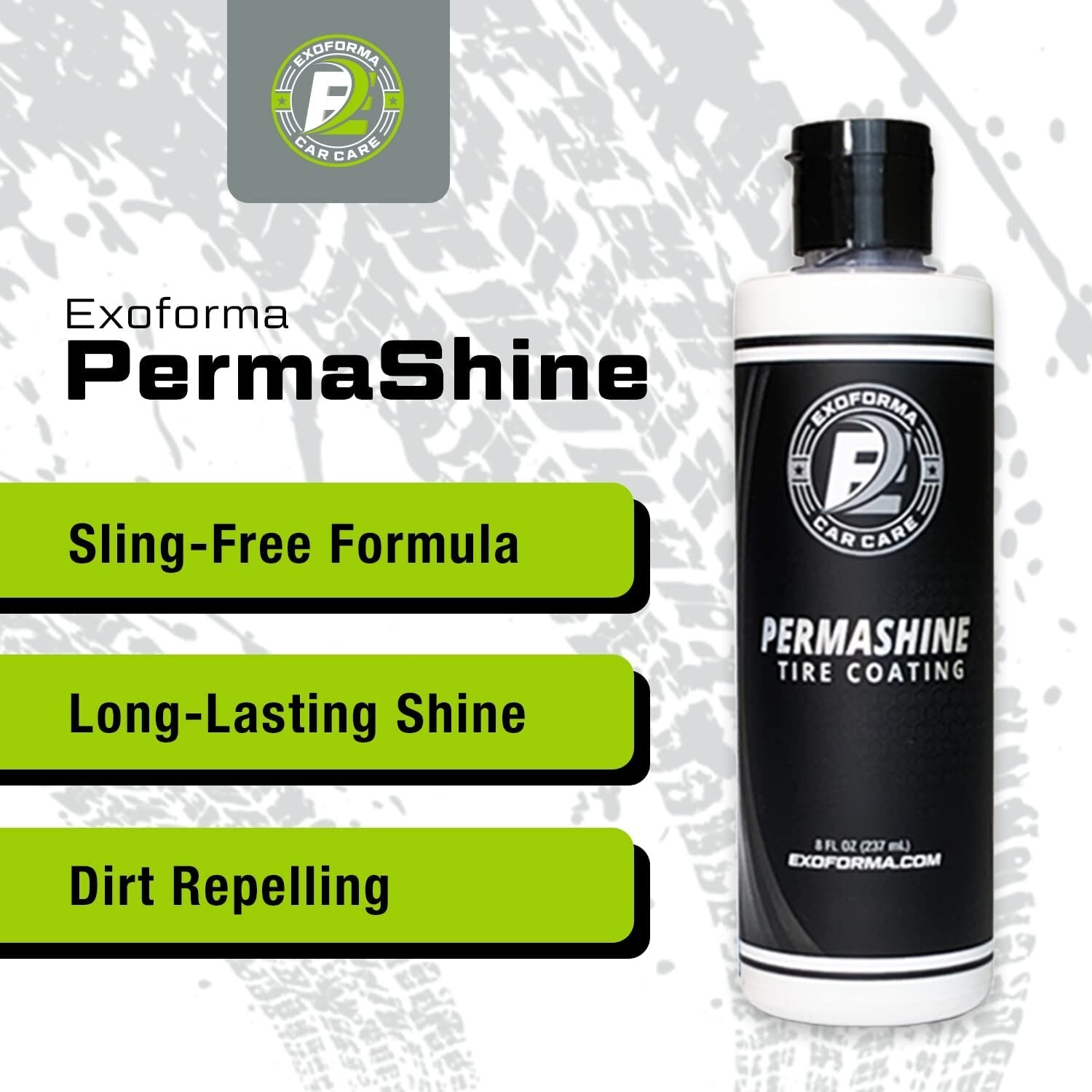 ExoForma PermaShine Tire Coating & Dressing Extreme High Shine