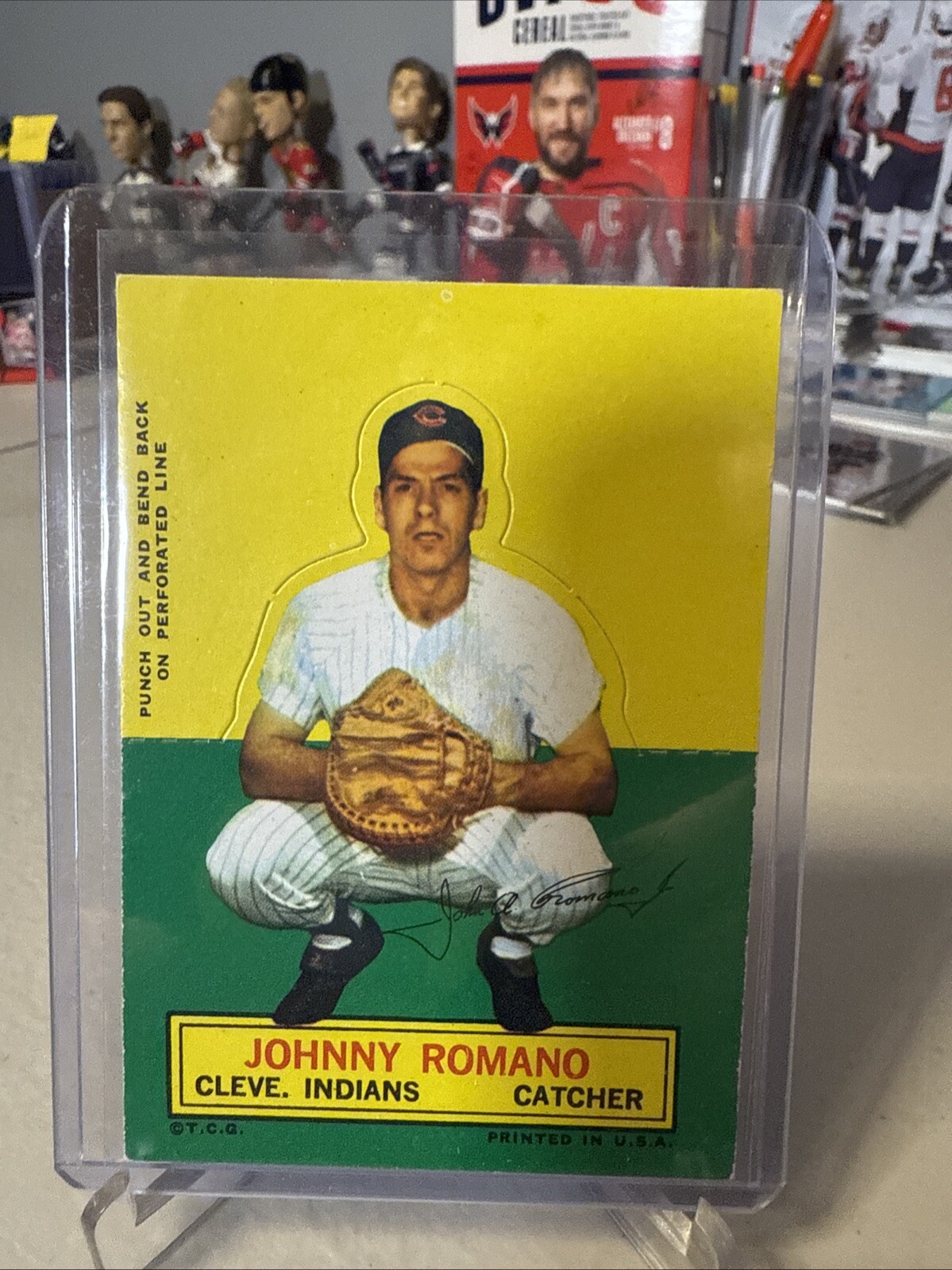 1964 Topps Stand-Ups Johnny Romano Cleveland Indians NM SHARP