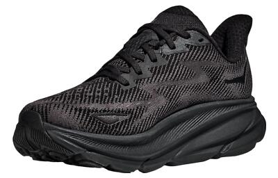 Hoka One One Clifton 9 Wide Low Triple Black - 1132210-BBLC | eBay
