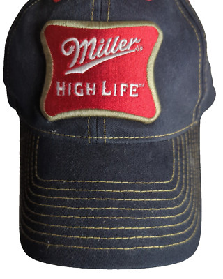 Miller High Life Black With Red Miller Logo Adjustable One Size