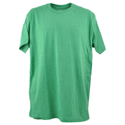 Wright Ditson Einfarbig Blank Grün Herren Kurzarm Rundhals T-Shirt Tee X-Large