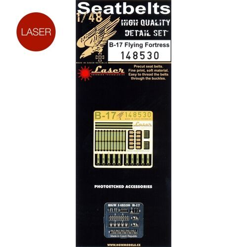 HGW 148530 1:48 Boeing B-17F/B-17G FLYING FORTRESS - seatbelts seatbelts , suita