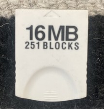 Hyperkin 16MB 251 Blocks White Memory Card Nintendo Wii or GameCube Video Game