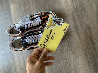  VANS Old Skool Skate x Thrasher Low Allover Thrasher Logo