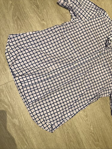 Paul And Shark Designer Blue White Check Shirt Large 42 Inch Chest - Picture 2 of 7