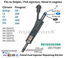 Fuel Injector Service Kit O-Ring 9810335380 28579609 for Citroen Peugeot 1.2 GDI