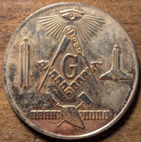 Chicago, Illinois IL Constellation Lodge 892 50th Anniversary Masonic Token - Picture 2 of 4
