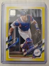 Austin Barnes 2021 Topps Series 2 Yellow Parallel Los Angeles Dodgers #367