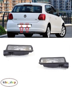 vw polo number plate light