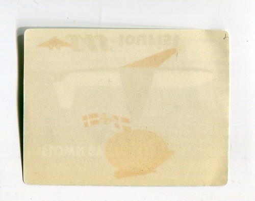 Etiqueta de equipaje vintage de aerolínea SAS ESCANDINAVIAN AIRLINES turista volado por - Imagen 2 de 2