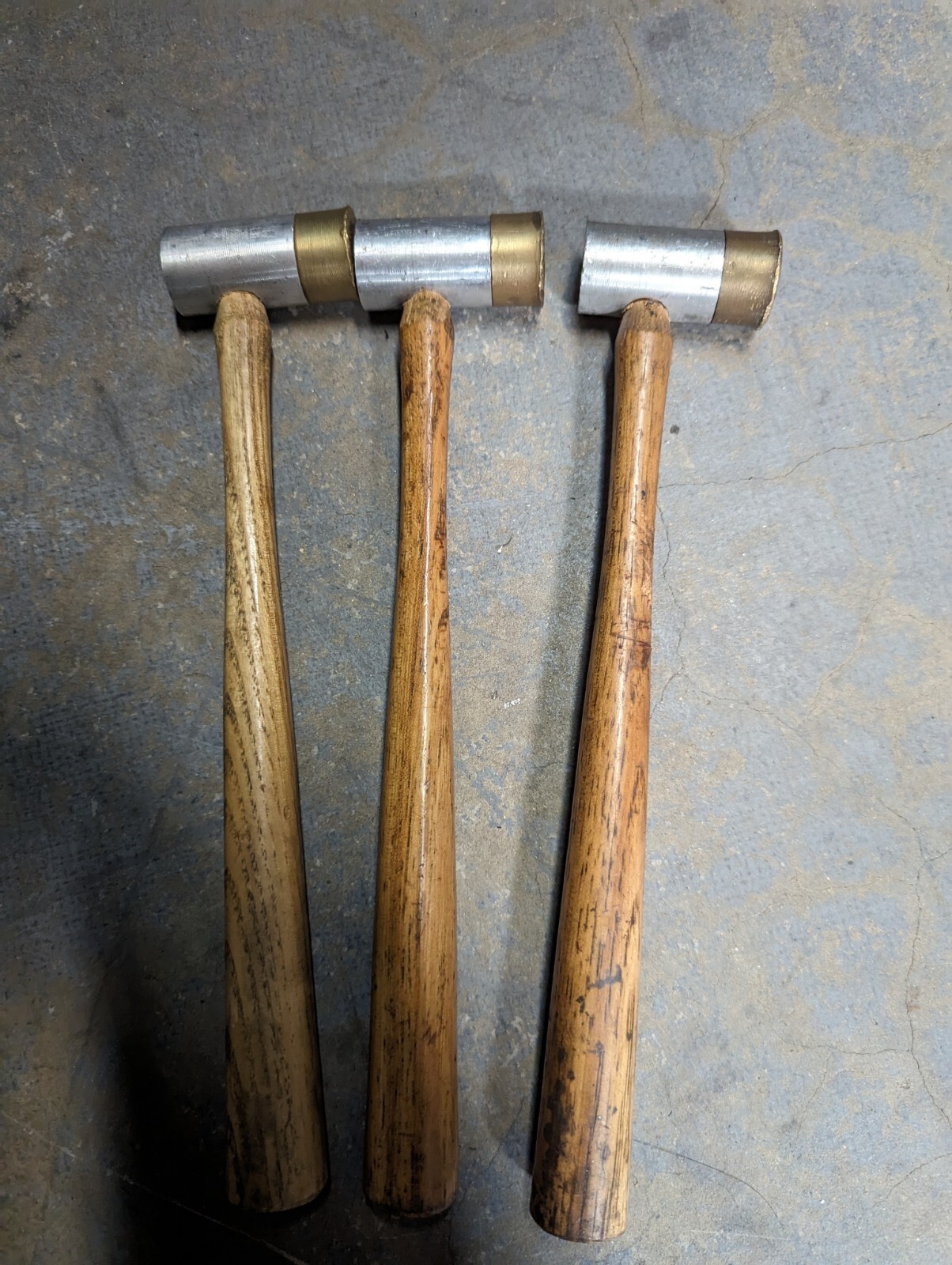 Lot Of 3 Brass Hammers For Gunsmithing Jewelry eBay