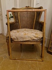 Ancien Grand Cadre Doré, Baguette, Tableau, Gravure, XIX Ème S 