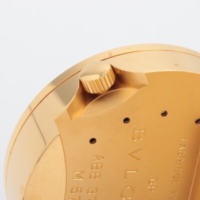 Bvlgari ABB37WG Alarm Table Clock Gold Plated - 7411 | eBay