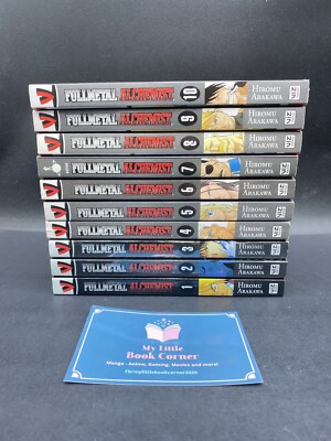 Fullmetal Alchemist Manga vol 1-10 Lot Viz Media  English *READ*