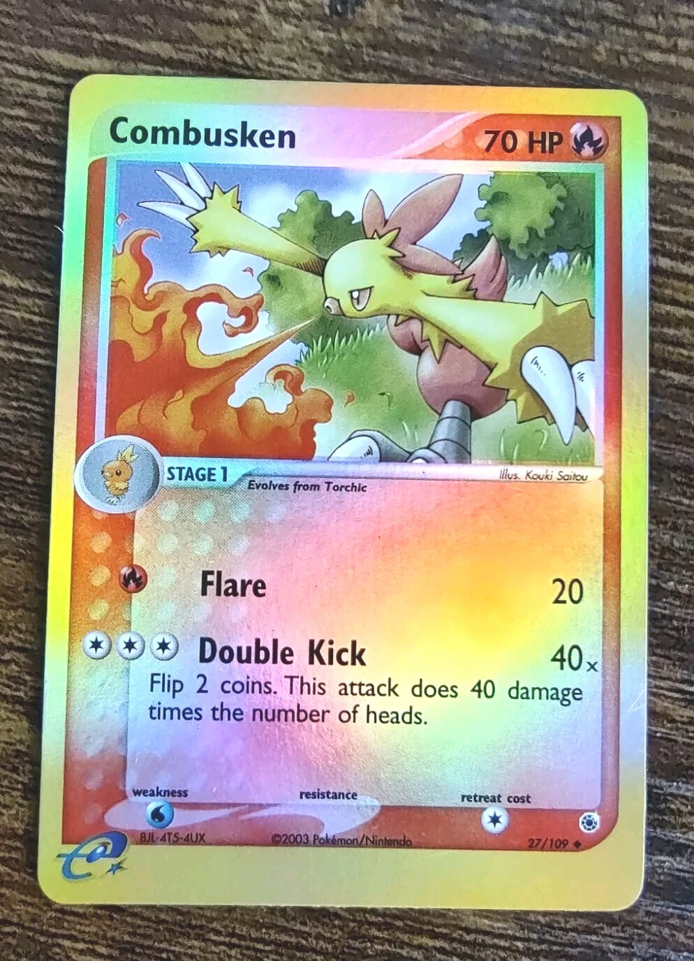 Combusken 27/109 Reverse Holo Pokemon EX Ruby & Sapphire NM-MINT+