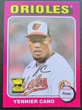 2024 TOPPS HERITAGE YENNIER CANO BALTIMORE ORIOLES ALL STAR ROOKIE GOLD CUP #121