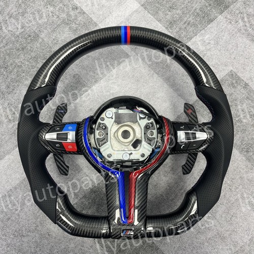 Heat Carbon Fiber for BMW F10 F20 F30 F32 F36 F80 F82 M3 M4 M5 X3 Steering Wheel - Picture 2 of 4