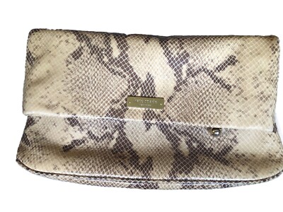 Kate Spade New York Snakeskin Clutch Purse With Strap
