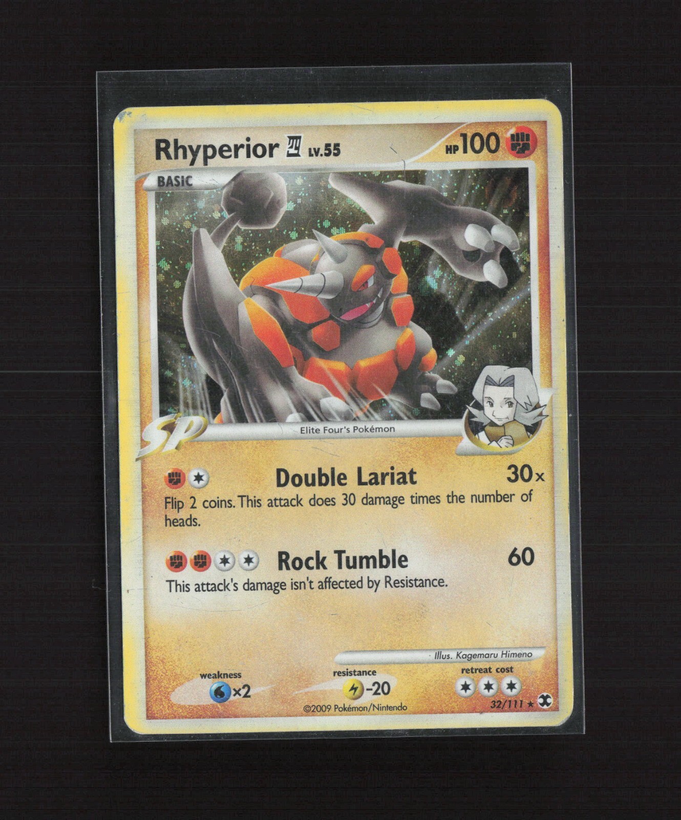 Rhyperior 32/111 Rising Rivals Holo Rare Pokemon Card