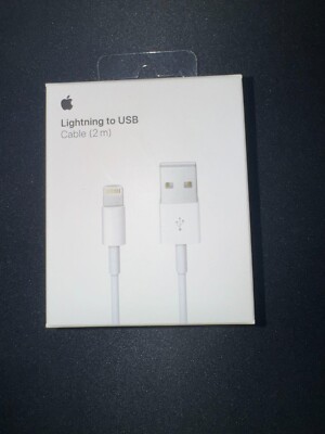 Brand New Genuine Apple lightning to USB cable for iphone ipad 2m MD819AM/A