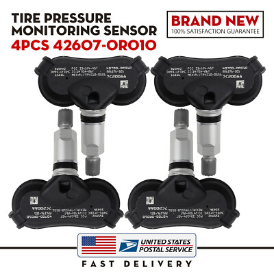 4PCs 42607-0R010 New 315MHz TPMS Tire Pressure Sensor For Toyota Highlander Rav4