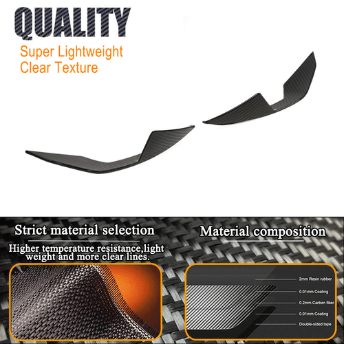 Dry Carbon Front Flossen Flaps Splitter Canards für BMW 4er G80 M3 G82 M4 21-23 - Bild 7 von 13