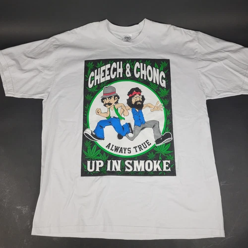 VTG Rare Cheech & Chong T Shirt Mens 3XL Up In Smoke Always True Marijuana