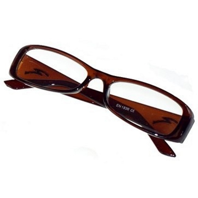 Brown Plastic Framed +3.00 Reading Glasses for Men Women and Boys-image