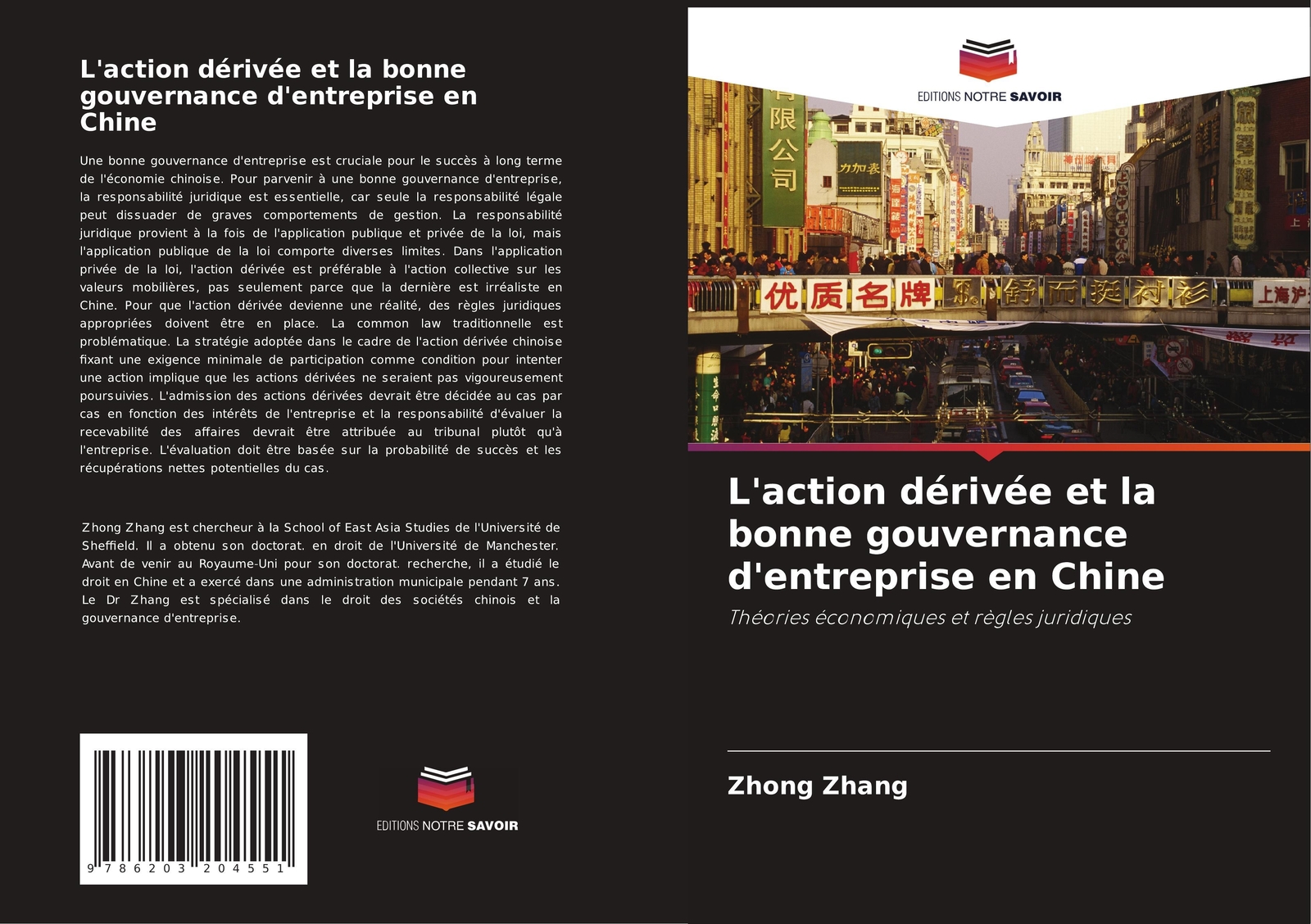 Thumbnail - Zhong Zhang | L'action Dérivée Et La Bonne Gouvernance D'entreprise En
