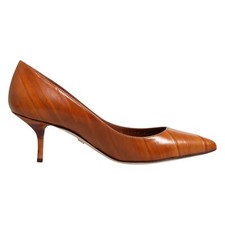 DOLCE & GABBANA Shoes Brown Leather Stiletto Heel Pumps EU36 / US5.5 RRP 870usd