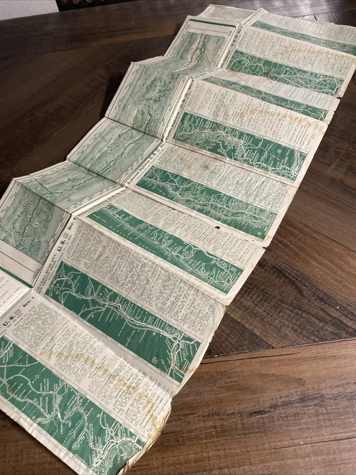 Vtg 1929 Pacific Coast Routes Touring Scout Maps - Touring League Of America - Image 2 of 4