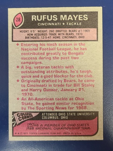 Tarjetas de fútbol americano Topps 1977 completan tu conjunto que elijas elegir cada una #1 - 170 - Imagen 41 de 287