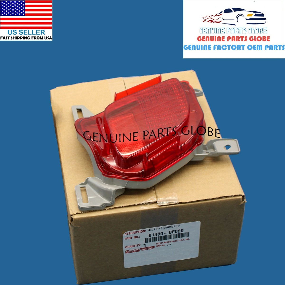 GENUINE TOYOTA 14-19 HIGHLANDER RIGHT PASSENGER REAR REFLECTOR
