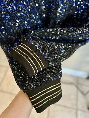 Saint Laurent Authentic ZIP Bomber Jacket size 48 Sequin Saint Laurent Authentic ZIP Bomber Jacket size 48 Sequin