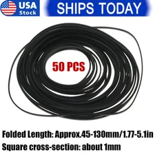 50PCS For Cassette Player Recorder Repair Replacement Square Rubber Drive Belt