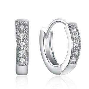 925 Sterling Silver Plated CZ Cubic Huggie Hoop Small Earrings Men Women E21 - Click1Get2 Coupon&set=par1&price_min=200&sale=mega Discount