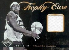 Josh Smith jersey relic basketball card Hawks 2012 Panini Limited Trophy Case #7