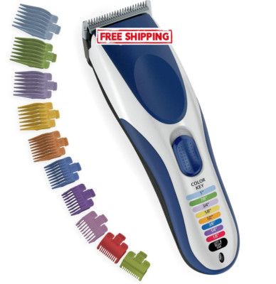 Color Pro Cordless Rechargeable Hair Clipper & Trimmer   Easy Color-Coded Guide