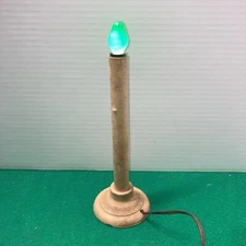 Antique Christmas Candolier Bakelite Base Heavy Paper Candlestick C7 Bulb